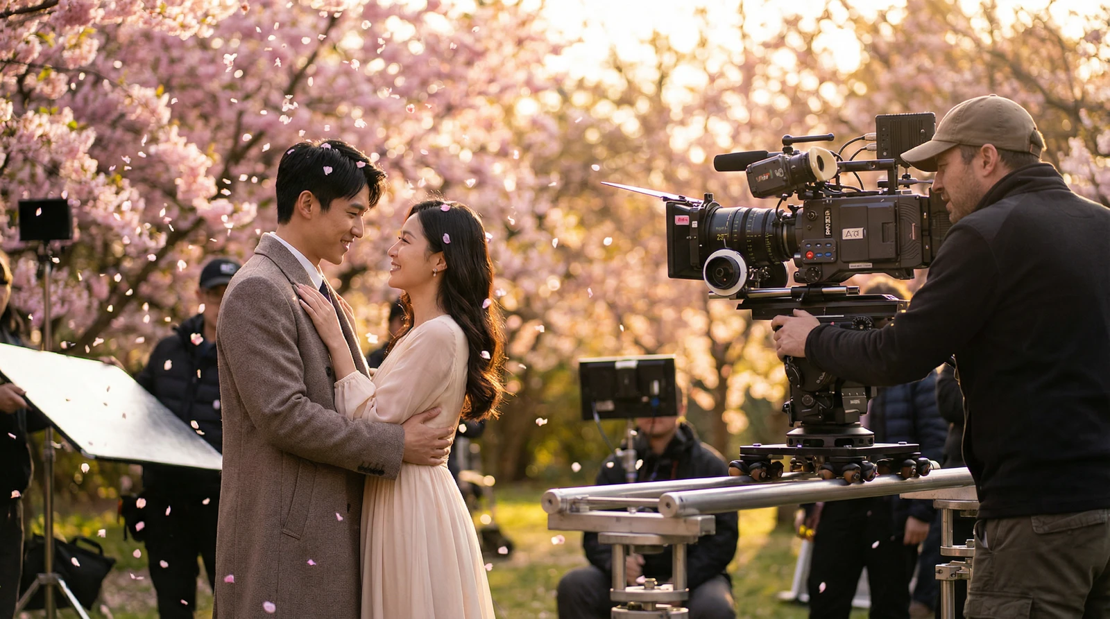 免费看片萝莉岛栏目樱花园浪漫场景拍摄花絮